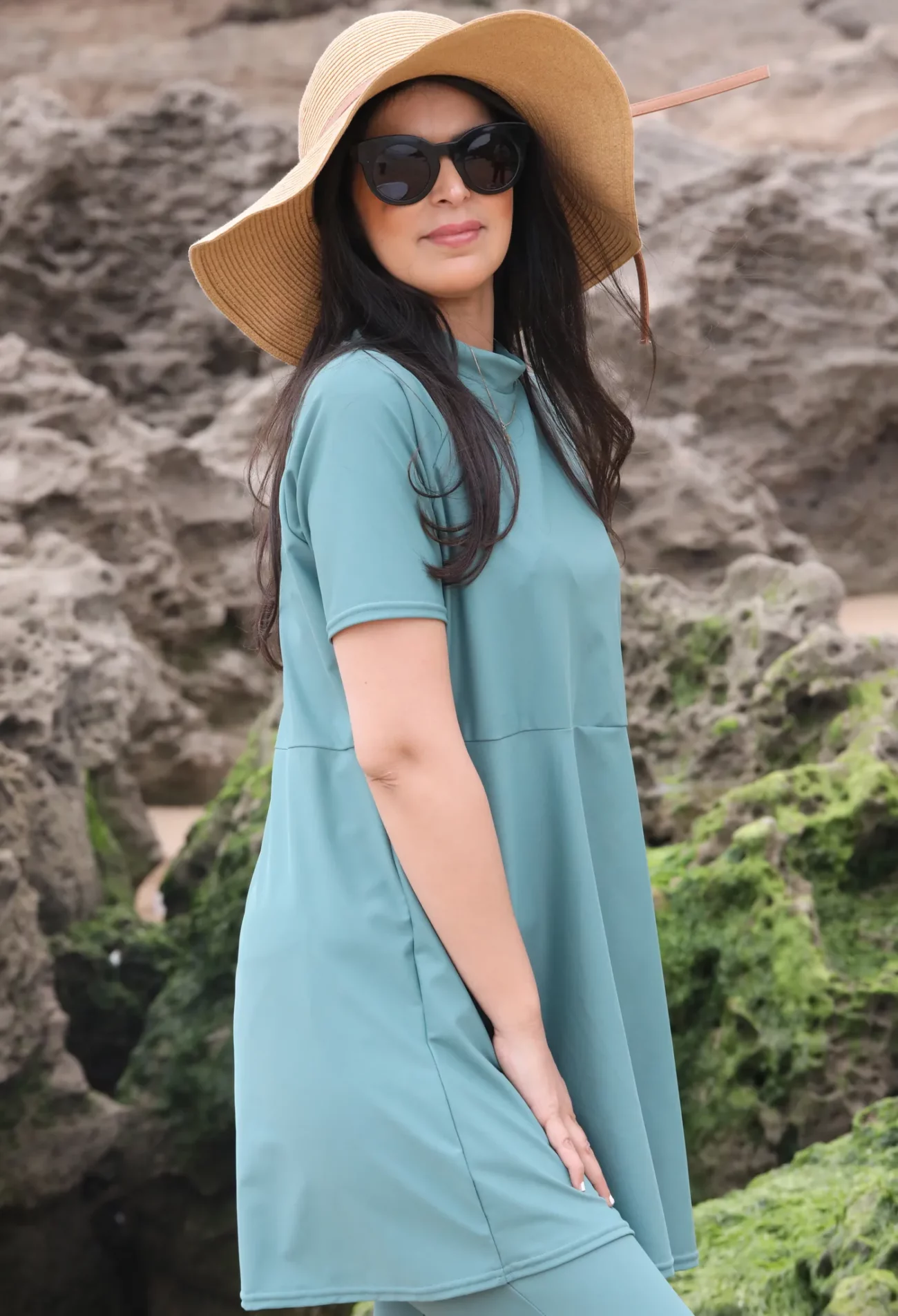 Burkini Wissal en vert – Image 2