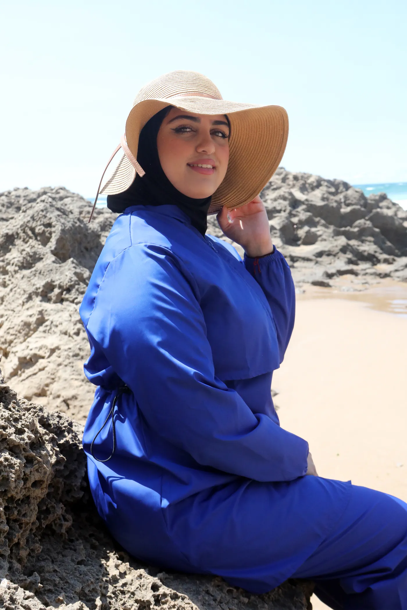 Burkini yacout en bleu roi – Image 2