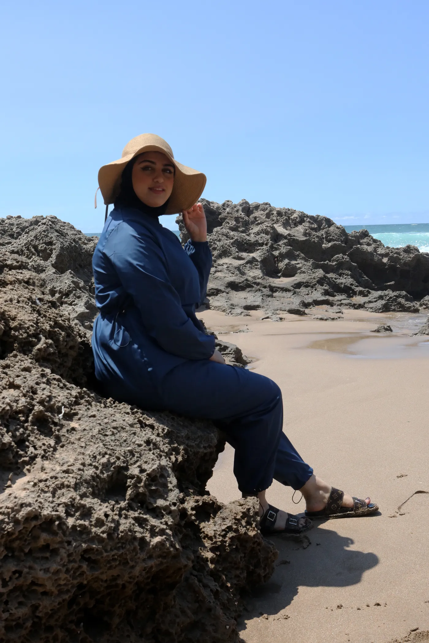 Burkini yacout en bleu pétrolé – Image 6