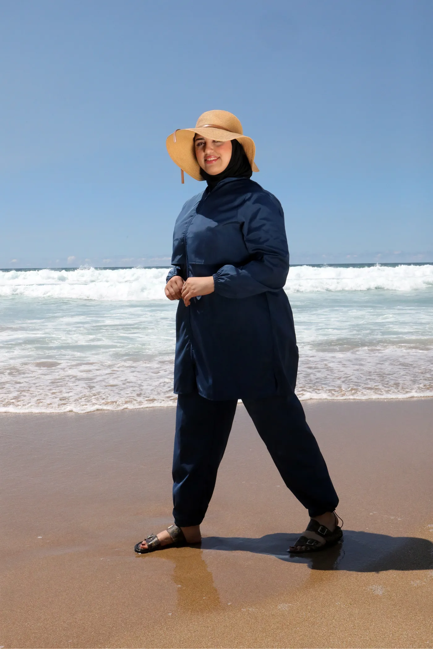 Burkini yacout en bleu pétrolé – Image 2