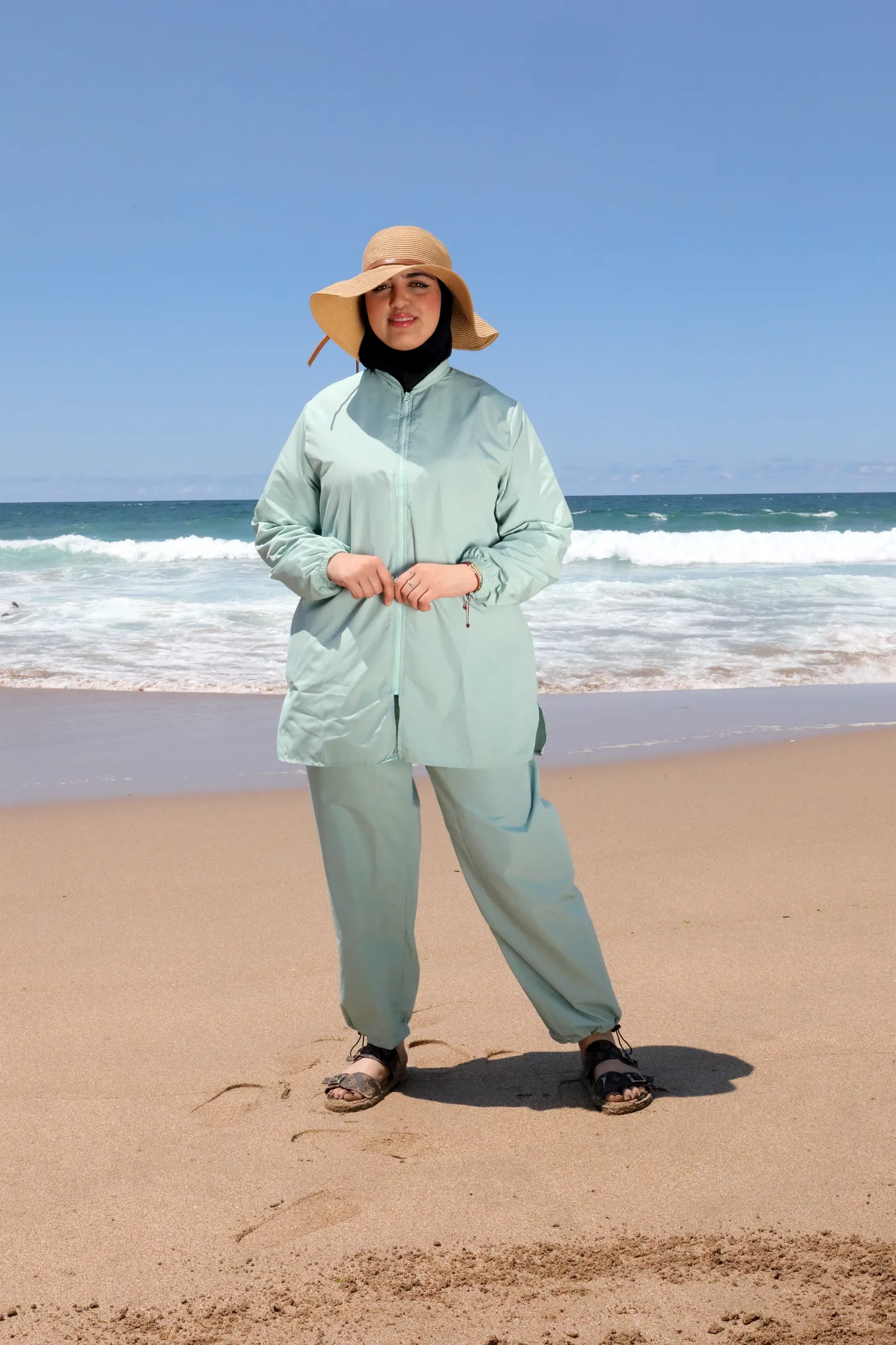 Burkini Jana en vert eau