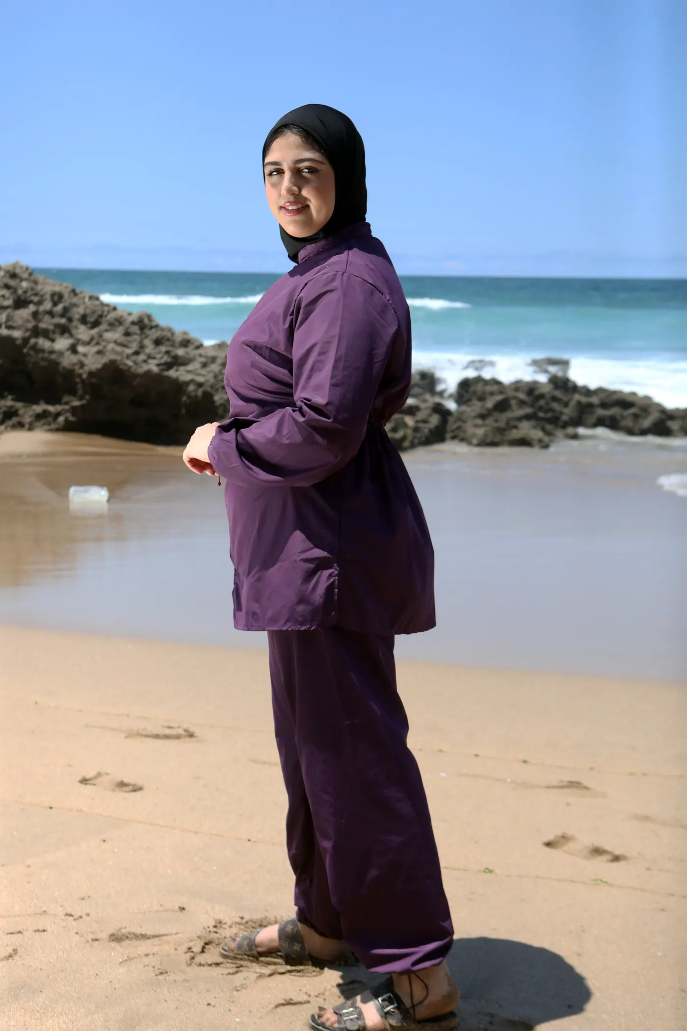 Burkini Jana en violet foncé – Image 4
