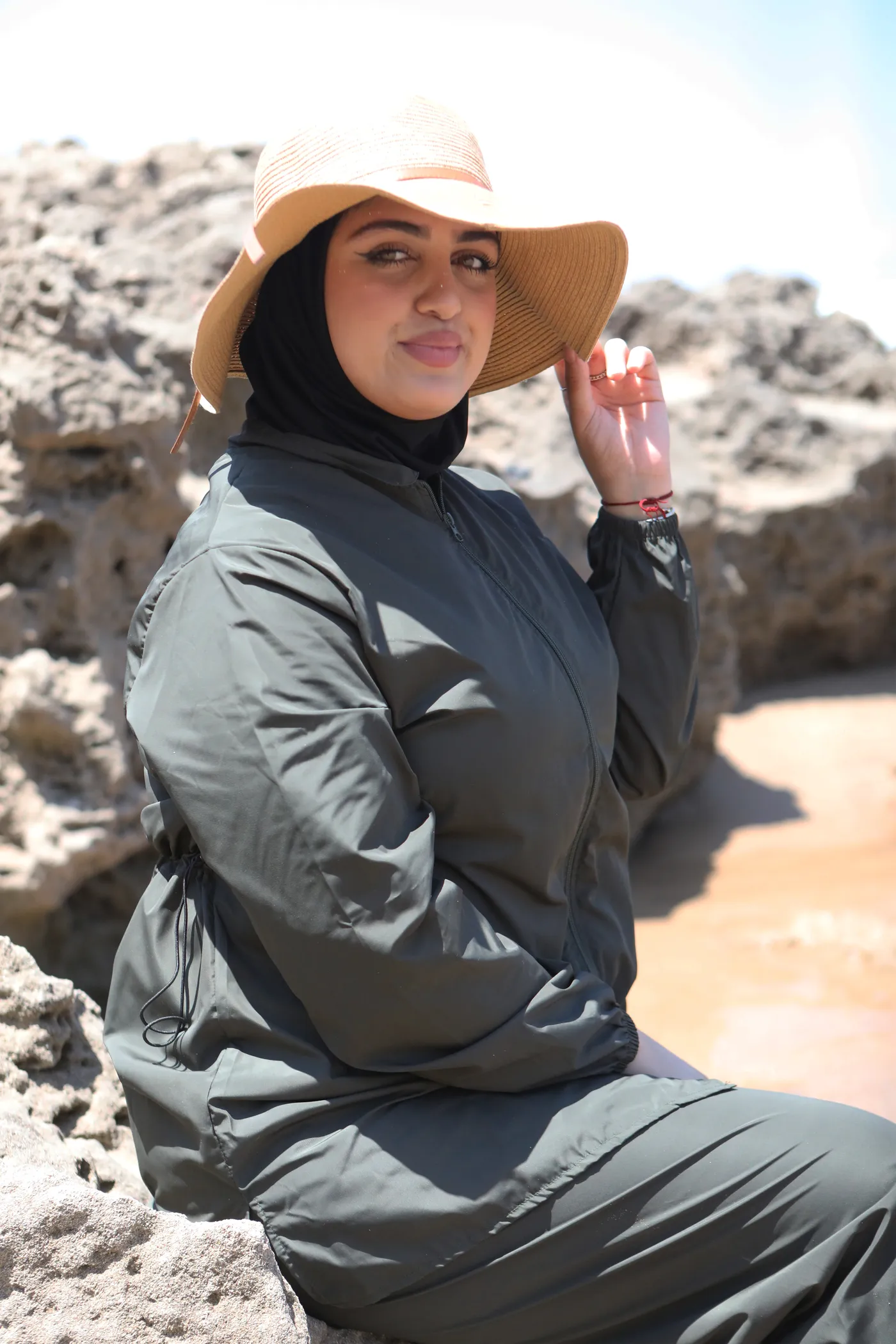 Burkini Jana en vert olive – Image 3