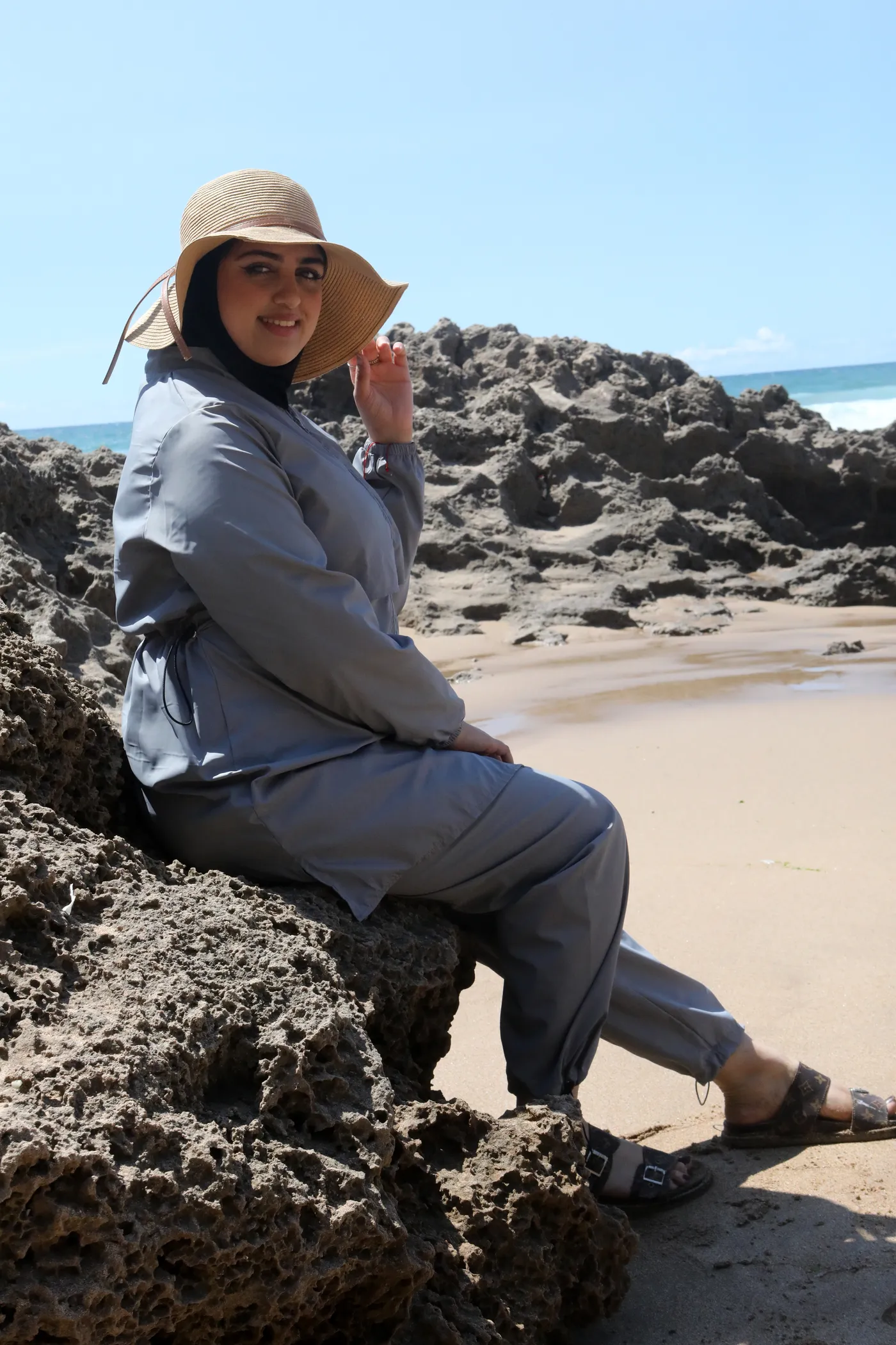 Burkini yacout en gris – Image 2
