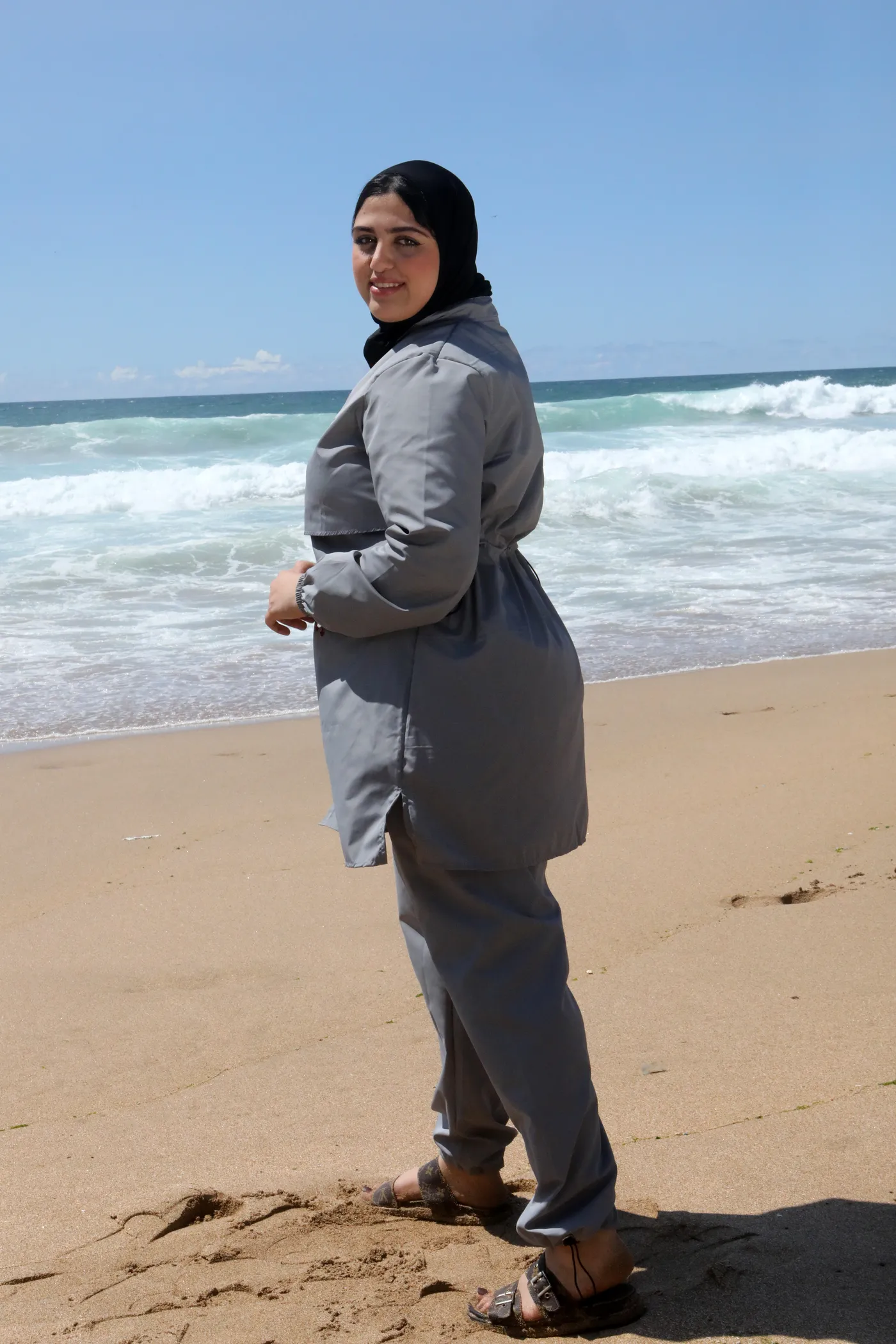 Burkini yacout en gris – Image 3