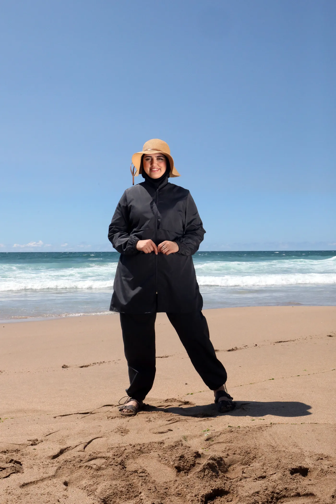 Burkini yacout en gris foncé